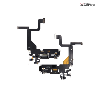 iPhone 13 Pro Charging Port with Flex Cable Replacement Part - Black