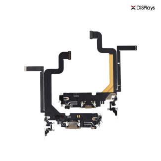 iPhone 14 Pro Max Charging Port with Flex Cable Replacement Part - Gold