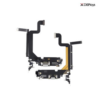 iPhone 14 Pro Max Charging Port with Flex Cable Replacement Part - White