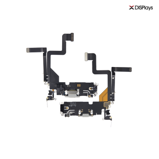 iPhone 14 Pro Charging Port with Flex Cable Replacement Part - White