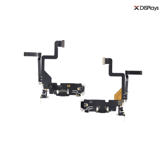 iPhone 14 Pro Charging Port with Flex Cable Replacement Part - Space Black
