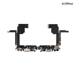 iPhone 15 Pro Charging Port with Flex Cable Replacement Part - Titanium Natural 
