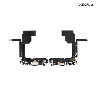iPhone 15 Pro Charging Port with Flex Cable Replacement Part - Titanium Blue 
