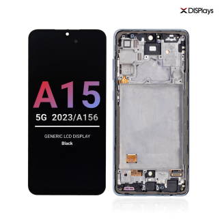 Samsung A15 5G/4G (2023/A156/A155) Generic Lcd Display with Frame - Black