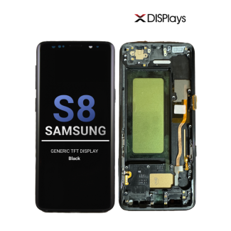 Samsung S8 Generic TFT Display With Frame - Black