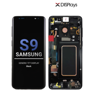 Samsung S9 Generic TFT  Display With Frame - Black