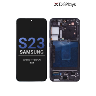 Samsung S23 Generic TFT Display With Frame - Black