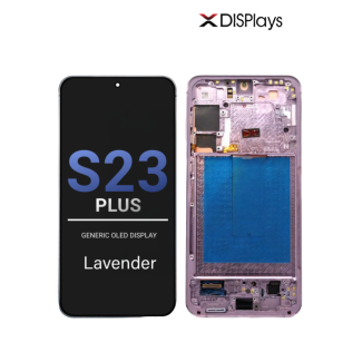 Samsung S23 Plus Generic OLED Display With Frame -Lavender