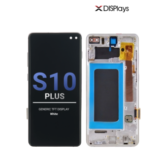 Samsung S10 Plus Generic TFT  Display With Frame - White