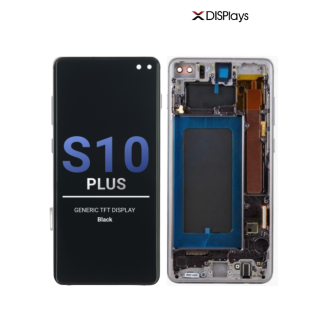 Samsung S10 Plus Generic TFT  Display With Frame - Black