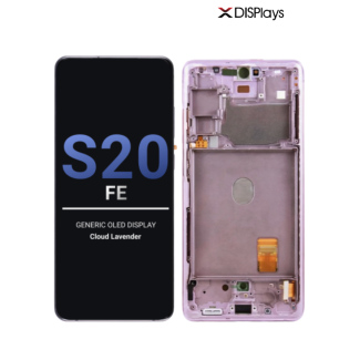 Samsung S20FE  Generic OLED Display With Frame -Cloud Lavender