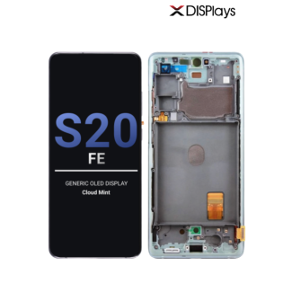 Samsung S20FE  Generic OLED Display With Frame -Cloud Mint