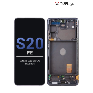 Samsung S20FE  Generic OLED Display With Frame -Cloud Navy