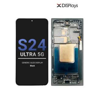 Samsung S24 Ultra 5G Generic OLED Display With Frame - Black