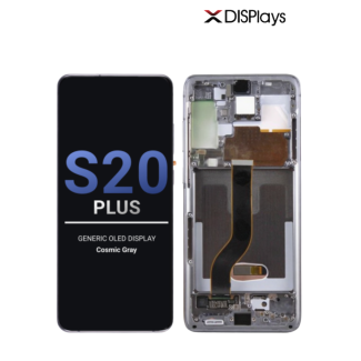 Samsung S20 Plus Generic Oled Display With Frame - Cosmic Gray