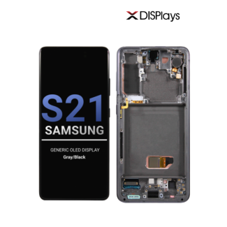 Samsung S21 Generic OLED Display With Frame -Gray/Black