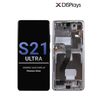 Samsung S21 Ultra Generic OLED Display With Frame -Phantom Silver