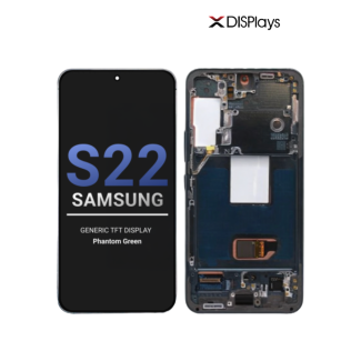 Samsung S22 Generic TFT Display With Frame - Phantom Green