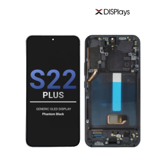 Samsung S22 Plus Generic OLED Display With Frame -Phantom Black