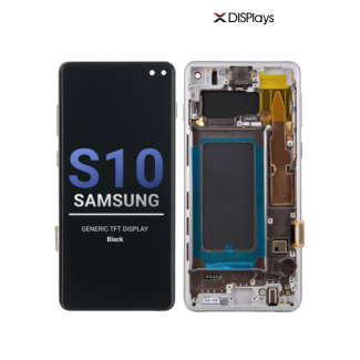 Samsung S10 Generic TFT  Display With Frame - Black