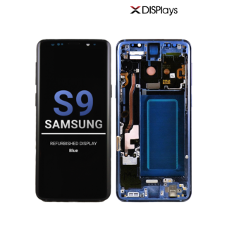 Samsung S9 Refurbished Display Frame  -Blue