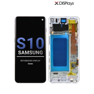 Samsung S10 Refurbished Display Frame  -Green