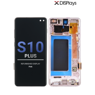Samsung S10 Plus Refurbished Display Frame  -Pink