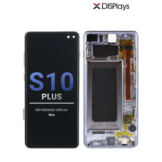 Samsung S10 Plus Refurbished Display Frame  -Blue