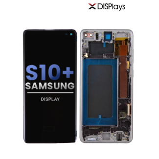 Samsung S10 Plus Refurbished Display Frame  -Black