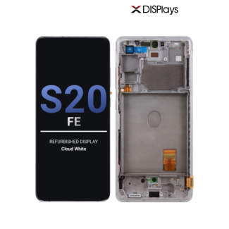 Samsung S20FE Refurbished Display Frame  -Cloud White