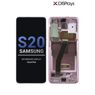Samsung S20 Refurbished Display Frame  -Cloud Pink
