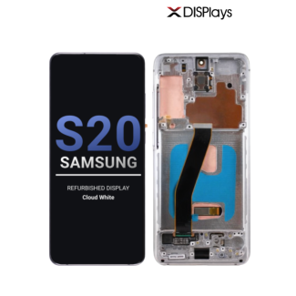 Samsung S20 Refurbished Display Frame -Cloud White