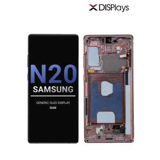 Samsung Note 20 Generic OLED Display With Frame-Gold