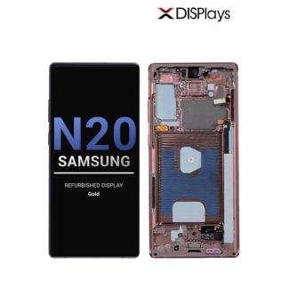 Samsung Note 20 Refurbished Display Frame  -Gold
