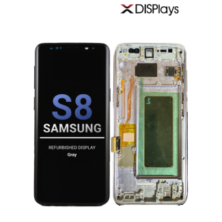 Samsung S8 Refurbished Display Frame  -Gray