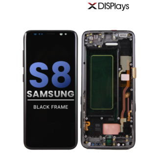 Samsung S8 Refurbished Display Frame  -Black