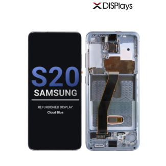 Samsung S20 Refurbished Display Frame  -Cloud Blue