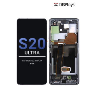 Samsung S20 Ultra Refurbished Display Frame  -Black