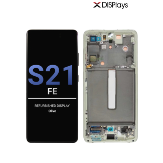 Samsung S21 FE Refurbished Display Frame -Olive