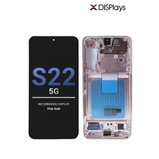 Samsung S22 5G Refurbished Display Frame  -Pink Gold