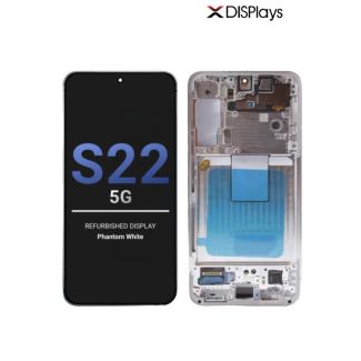Samsung S22 5G Refurbished Display Frame  -Phantom White