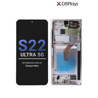 Samsung S22 Ultra 5G Refurbished Display Frame  -Phantom White