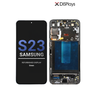 Samsung S23 Refurbished Display Frame  -Green