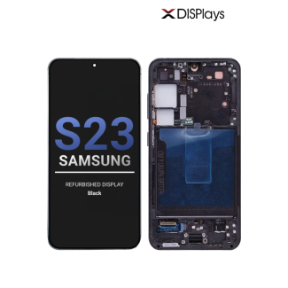 Samsung S23 Refurbished Display Frame  -Black