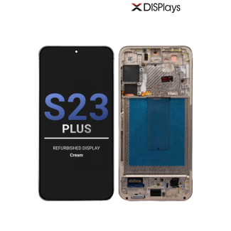 Samsung S23 Plus Refurbished Display Frame  -Cream