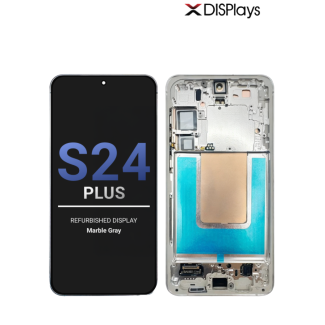 Samsung S24 Plus Refurbished Display Frame  -Marble Gray