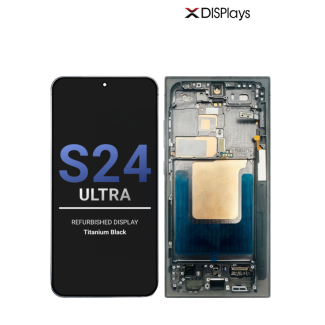 Samsung S24 Ultra Refurbished Display Frame  -Titanium Black