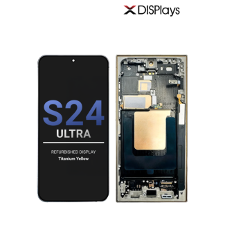 Samsung S24 Ultra Refurbished Display Frame  -Titanium Yellow