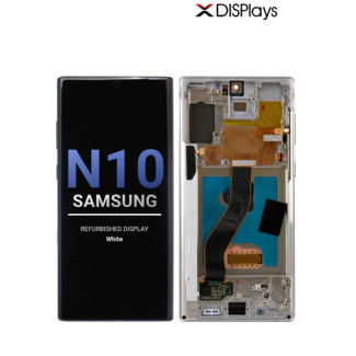  Samsung Note10 Refurbished Display Frame  -White