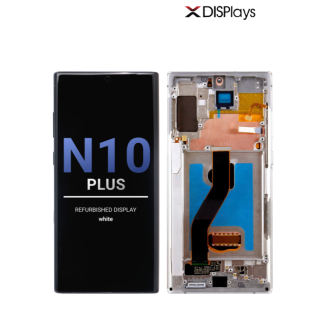 Samsung Note 10 Plus Refurbished Display Frame  -White